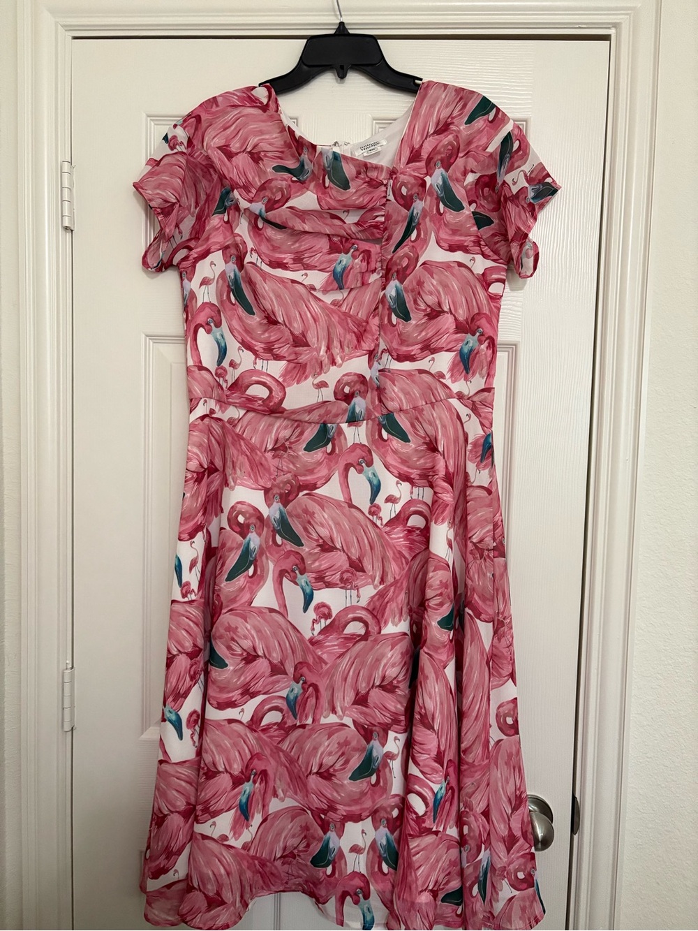 Unique Vintage Flamingo Midi Dress